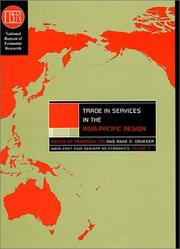 Cover of: Trade in Services in the Asia-Pacific Region (National Bureau of Economic Research-East Asia Seminar on Economics)