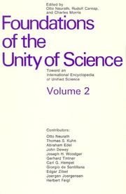 Cover of: Foundations of the Unity of Science: Toward an International Encyclopedia of Unified Science, Vol. 2