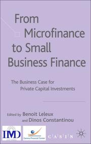 From microfinance to small business finance : the business case for private capital investments