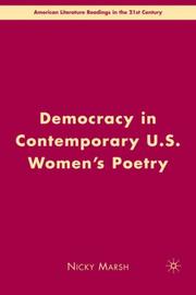 Democracy in Contemporary U.S. Women's Poetry (American Literature Readings in the Twenty-First Century) by Nicky Marsh