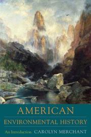 American environmental history by Carolyn Merchant