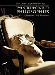 Cover of: Columbia Companion to Twentieth-Century Philosophies
