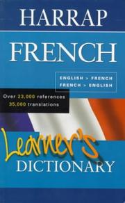Harrap's French learner's dictionary : English-French/French-English