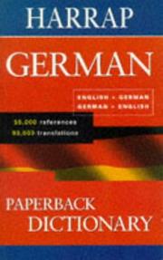 Harrap paperback German dictionary : English-German /German-English