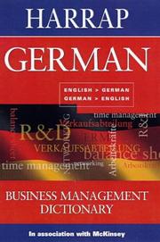 Harrap German business management dictionary