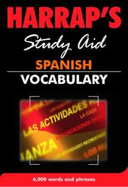 Harrap's study aid Spanish vocabulary