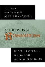 Cover of: At the Limits of Romanticism | Mary A. Favret