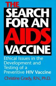Cover of: The search for an AIDS vaccine by Christine Grady