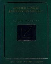 Cover of: Applied linear regression models