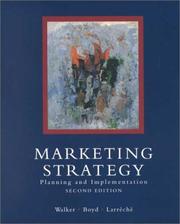 Cover of: Marketing Strategy by Orville C., Jr. Walker, Harper W., Jr. Boyd, Jean-Claude Larreche