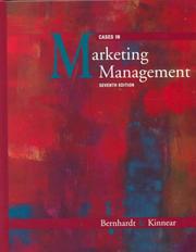Cover of: Cases in marketing management