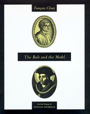 The rule and the model : on the theory of architecture and urbanism