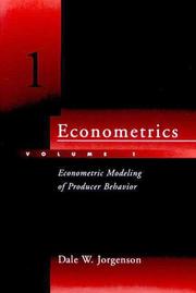 Econometric modeling of producer behavior