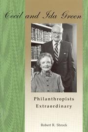 Cover of: Cecil and Ida Green: philanthropists extraordinary