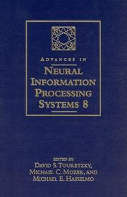Cover of: Advances in Neural Information Processing Systems 8: Proceedings of the 1995 Conference