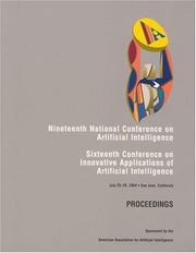 Cover of: AAAI-04: Proceedings of the Nineteenth National Conference on Artificial Intelligence (National Conference on Artificial Intelligence//Aaai)