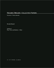 Cover of: Richard Brauer: Collected Papers, Volume 2: Finite Groups (Mathematicians of Our Time)
