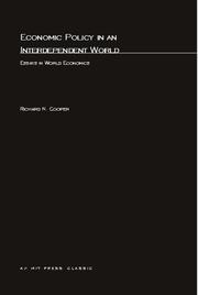 Cover of: Economic Policy in an Interdependent World: Essays in World Economics