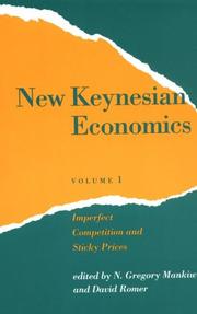 New Keynesian Economics by N. Gregory Mankiw