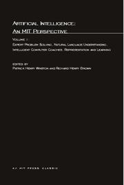 Cover of: Artificial Intelligence: An Mit Perspective, Vol 1