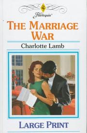 Cover of: The Marriage War by Charlotte Lamb