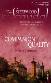 Cover of: A Companion of Quality (The Steepwood Scandal, Book 4)