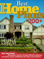 Cover of: Best Home Plans