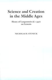 Cover of: Science and Creation in the Middle Ages