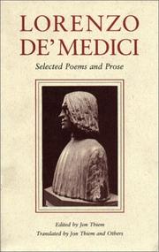 Cover of: Lorenzo de Medici by Lorenzo de' Medici