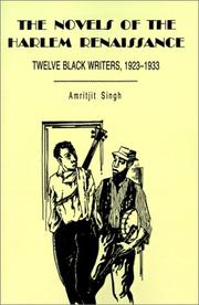Cover of: The novels of the Harlem renaissance by Amritjit Singh