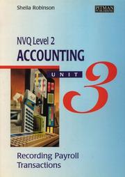 NVQ level 2 accounting : unit 3 : recording payroll transactions