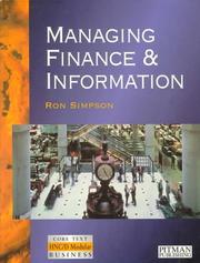 Cover of: Managing Finance and Information (HNC/D Modular Series)