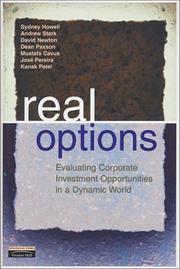 Cover of: Real Options by David Newton, Dean Paxson, Sydney Howell, Mustafa Cavus, Andrew Stark