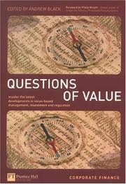 Questions of value : master the latest developments in value-based management, investment and regulation