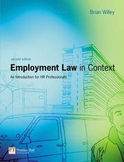 Employment law in context : an introduction for HR professionals