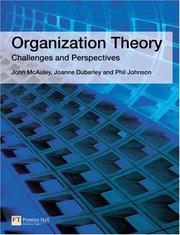 Organization theory : challenges and perspectives