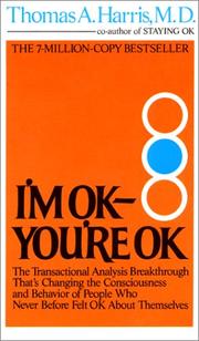 Cover of: I'm OK-You're OK by Thomas Harris, Thomas Anthony Harris