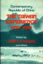 Cover of: The Taiwan Experience, 1950-1980: Contemporary Republic of China
