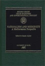 Cover of: Nationalism and Modernity: A Mediterranean Perspective