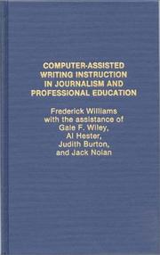 Cover of: Computer-assisted writing instruction in journalism and professional education