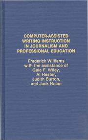 Computer-assisted writing instruction in journalism and professional education