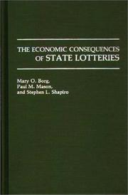 The economic consequences of state lotteries by Mary O. Borg