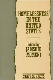 Cover of: Homelessness in the United States--State Surveys (Contributions in Sociology, 73)
