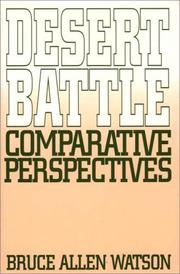 Cover of: Desert battle: comparative perspectives