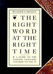Cover of: Right Word at the Right Time