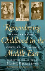 Cover of: Remembering Childhood in the Middle East: Memoirs from a Century of Change