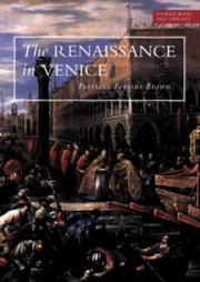Cover of: The Renaissance in Venice by Patricia Fortini Brown