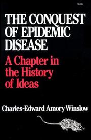 Cover of: Conquest of Epidemic Disease: A Chapter in the History of Ideas.