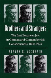 Cover of: Brothers and strangers: the east European Jew in German and German Jewish consciousness, 1800-1923