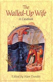 Cover of: The Walled-Up Wife: A Casebook